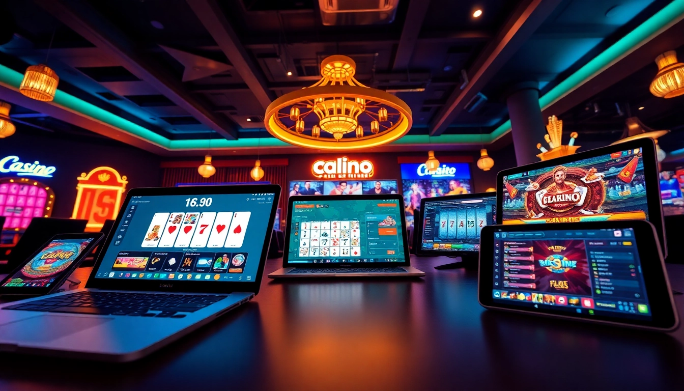 Hello88win.live showcases a vibrant digital gambling environment with diverse gaming options and modern devices.